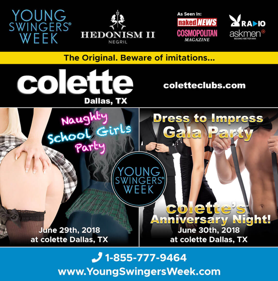 Young Swingers® Sponsored Party at colette club in Dallas TX